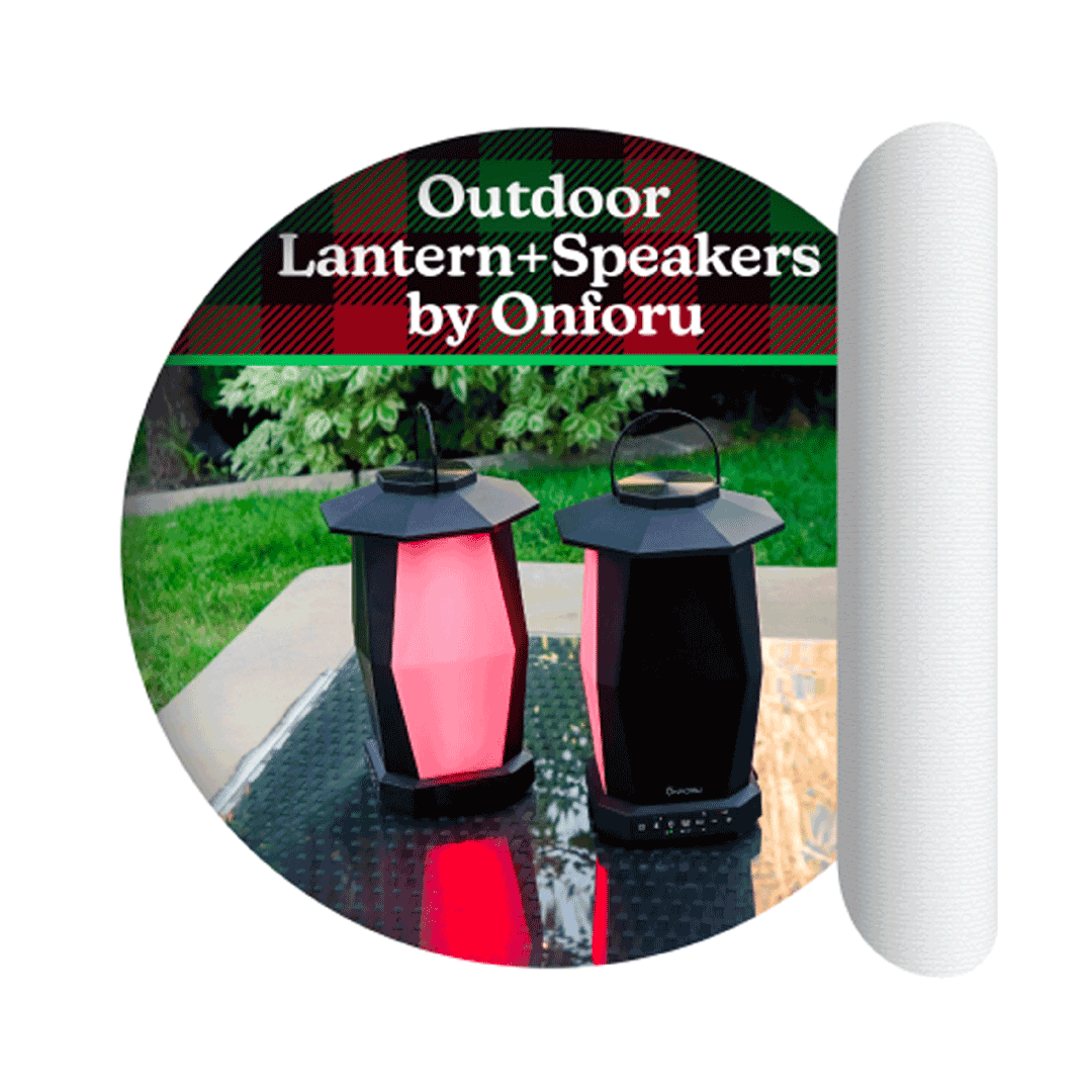 Day 3: Outdoor Lantern+Speakers by Onforu