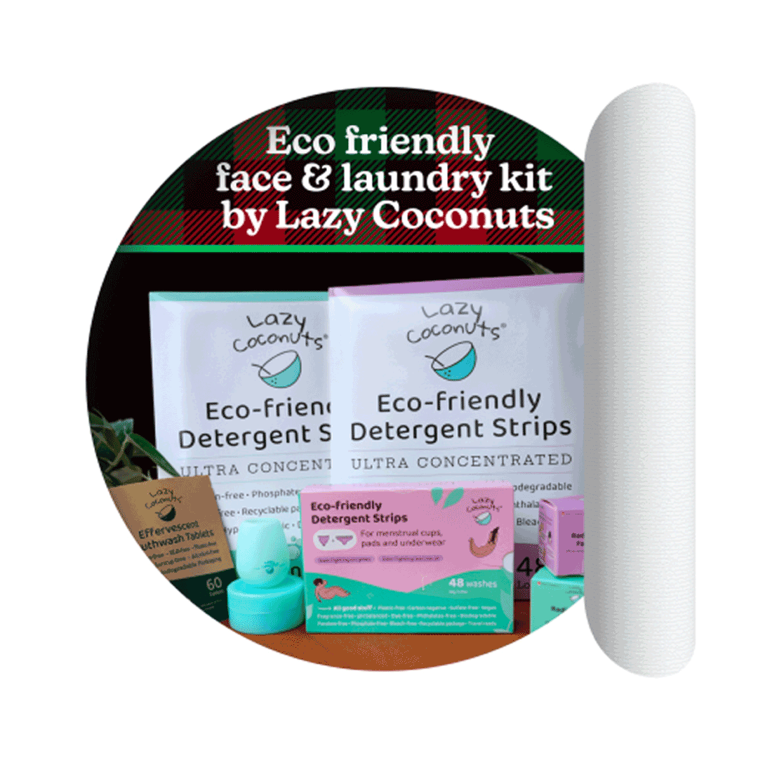 Day 6: Eco friendly face & laundry kit by Lazy Coconuts