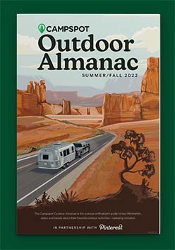 Book cover of the Campspot Outdoor Almanac